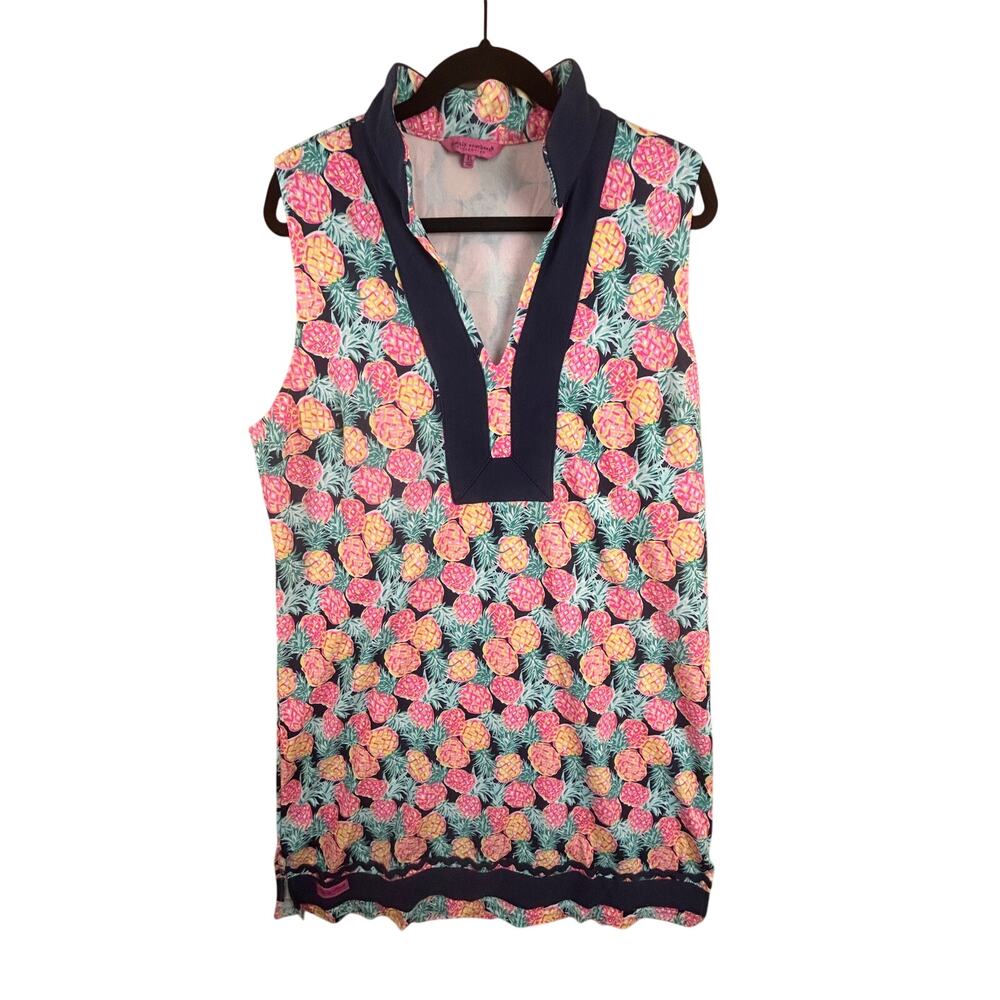 Simply Southern Pineapple Print Sleeveless Tunic Top Women’s XL - Picture 2 of 10